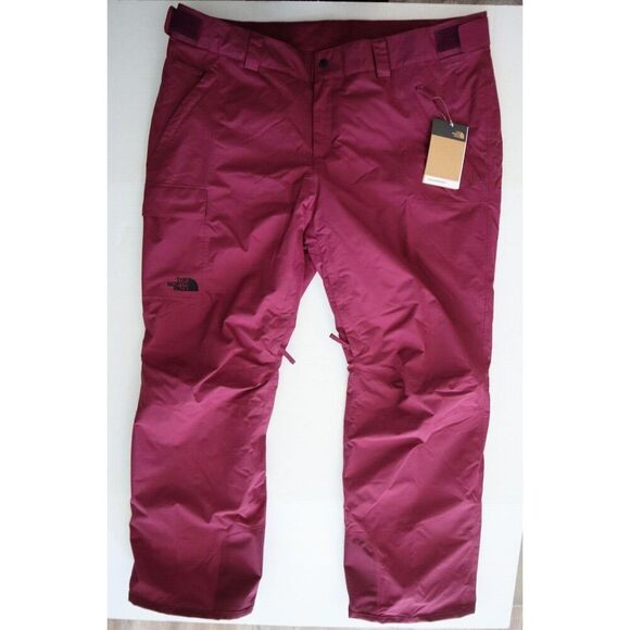 The North Face NF0A5ACYI0H Women's Sz 2XL Maroon Freedom Insulated Pants - Picture 1 of 15